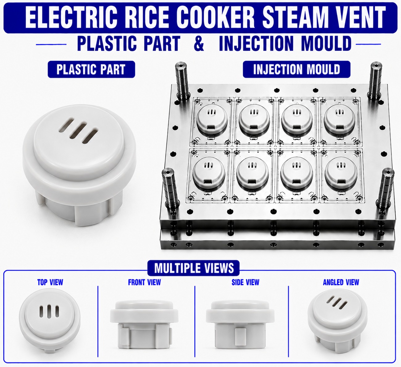 Electric Rice Cooker Plastic Steam Vent Mould and Moulding Service
